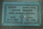 22/308 NURSING SISTER JESSIE WALKER ARMY NURSING SERVICE DIED 25.3.1957 AGED 80 YRS