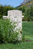 Bertram's gravestone, Cassino War Cemetery, Italy.