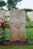 Gilbert's gravestone, Cassino War Cemetery, Italy.