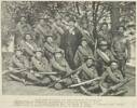 GISBORNE SECTION OF THE FOURTH CONTINGENT. FRONT ROW.—J. Whitehead, R. Fraser, J Davidson, A. Gannon. F. Burc-h. SECOND ROW.—G. Borogen, Platman, Hon. Mr Carroll, F. Sharp, J. Langham, Lieut. Arthur. THIRD ROW.—J. Rogers, F. Barton, D. Bruce, F. Bruce, J. Walker.