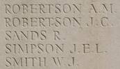 Alexander's name is inscribed on Messines Ridge NZ Memorial to the Missing, West-Flanders, Belgium.