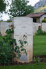 Colin's gravestone, Cassino War Cemetery, Italy.