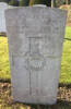 Photo of Leslie's grave in Tidworth Military Cemetery, Wiltshire