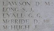 Gordon's name is inscribed on Messines Ridge NZ Memorial to the Missing, West-Flanders, Belgium.