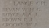 Patrick's name is inscribed on Messines Ridge NZ Memorial to the Missing, West-Flanders, Belgium.