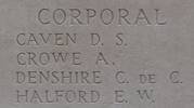 David's name is inscribed on Tyne Cot Memorial to the Missing, Belgium.