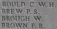 Charles Bould's name is inscribed on Caterpillar Valley NZ Memorial to the Missing, France.