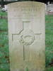 Headstone for Frederick Hackett in Salisbury, UK