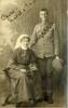 portrait of nurse and soldier, both in uniform