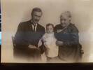 Baby Stan (in the middle) , his Grandad - Eugene McCabe and his Aunty Margaret (Dabby) McCabe