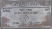 Plaque at Taumarunui New Cemetery RSA Se