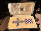 This is the Distinguished Flying Cross awarded to Flight Lieutenant Alan Roy Bidwill Barton NZ413930 in April 1945.