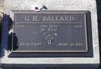2nd NZEF, 73215 Pte G H BALLARD, 30 Btn, died 24 May 1995 aged 83 years.
He is buried in the Taruheru Cemetery, Gisborne
Blk RSA 34 Plot 396