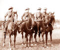 Training at Featherstone before departure in 1917
 Alec and &quot;Kia-Ora&quot; on the far right.