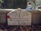 Archie Badger, Headstone, Karori Cemetery, 13 April 2020