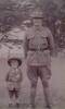 This image is of Andrew (known by family members as Bob) with his nephew, Lou Cavanaugh. Lou was the son of Andrew's oldest sister. She was a tailoress so made his little uniform. Lou is wearing Andrew's medals. He is seven years old in this image. This image is a photo of the original 