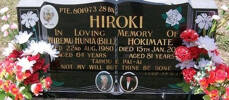 HIROKI - In loving memory of WIREMU HUNIA (Bill), died 22 August 1980 aged 64 years, Pte 801973, 28BN. Tahou e pai-ai.HOKI MATE, died 15th Jan 2004 aged 81 years. Not my will but thine be done. Luke 22: v 42He is buried in the Taruheru Cemetery, Blk 38 Plot 366