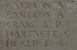 Alexander's name is inscribed on Tyne Cot Memorial to the Missing, Belgium