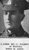 Brother of Sgt Frederick M. Talbot - Lance Corporal Henry Leo Talbot (1895-1918) - who was killed in action 26 July 1918 - at France.