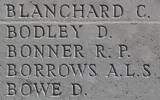 Raymond's name is inscribed on Caterpillar Valley NZ Memorial to the Missing, France.