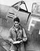 Colin Gray with his Spitfire