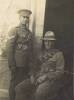 Bdr Andrew Dawson Barr (standing) and his brother Sgt/Maj James Alfred Barr DCM, MID