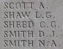 Charles Sheed's name is inscribed on Caterpillar Valley NZ Memorial to the Missing, France.