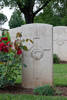 Maxwell's gravestone, Cassino War Cemetery, Italy.