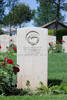 George's gravestone, Cassino War Cemetery, Italy.