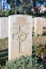 Graham's gravestone, Enfidaville War Cemetery, Tunisia.