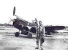 Geoffrey at Guadalcanal 1943 with his P-40 Kittyhawk