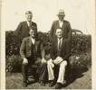 First 4 men enlisted at Waiuku 1914 - Reunion 1947.
Standing: Alec Glass, Bob Hammond, 
seated: Frank Knight, Henry Eisenhut