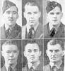SIX WIRELESS OPERATORS of the Royal New Zealand Air Force, who are proceeding to the United, Kingdom to join the Vickers Wellington bombers which are to be flown from England to New Zealand. Top row, from left, Messrs. C. B. G. Knight, R. A. J. Anderson, J. A. Landridge (Gisborne). Bottom row, Messrs. D. C. McGlashan, E. P. Williams, and J. T. White