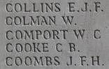 William's name is inscribed on Caterpillar Valley NZ Memorial to the Missing, France.
