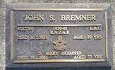 Bronze Grave Plaque John Scott Bremner