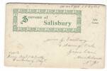 Salisbury England folder card written by Sgt Crotty on active duty 1st March 1918 ,he has identified himself and his number 54658 sent to Miss G Eastbury Greenland Auckland.