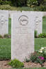 Lu's gravestone, Sangro River War Cemetery, Italy.