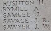 James Samuel's name is inscribed on Tyne Cot Memorial to the Missing, Belgium.