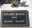 STUART BOYLE (Stu)
10.1.1924 - 16.4.2010
He is buried in the Taruheru Cemetery Blk L Plot 176