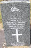 NZEF, Great War Veteran 14749 Pte F C BRIANT, Wellington Regt, died 20 March 1946 aged 50. MARY S BRYANT Died 29.9.2000 aged 99 years Both are buried in the Taruheru Cemetery, Gisborne Block S Plot 186