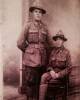 Stanley Benjamin Skudder (standing). Stanley (known as Benjamin) lied about his age so he could enlist with his older brother George Joshua Skudder. The brothers were of Tongan heritage but enlisted in the NZ corps together. No known copyright restriction