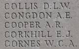 Douglas's name is inscribed on Caterpillar Valley NZ Memorial to the Missing, France.