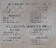 Henry's name on Plaque on Chunuk Bair Memorial Gallipoli
