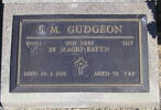 2nd NZEF, 801942 Sgt S M GUDGEON, 28 Maori Battn, died 30 June 1993 aged 70 years He is buried in the Taruheru Cemetery, Gisborne Block RSA 34 Plot 381