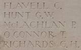 Timothy's name is inscribed on Messines Ridge NZ Memorial to the Missing, West-Flanders, Belgium.