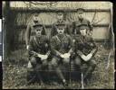 Pictured are (from left to right): BACK ROW: Lt Francis Maurice, Lt Cliff Barclay, Lt John Hill; FRONT ROW: Lt Douglas Fraser, Major David Grant, David, Lt Raymond Lawry