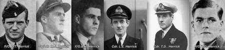 5 Herrick brothers and their cousin Pilot Officer P G Herrick (image 6).