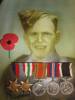 Soldier photo with WWII Medals: 
1939-45 Star; Italy Star; Defence Medal; The War Medal; NZ War Service Medal.
