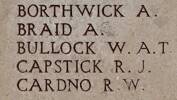 Robert's name is on Chunuk Bair New Zealand Memorial to the Missing, Gallipoli, Turkey.