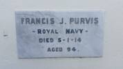 Memorial plaque of Francis John Purvis, HMS Royal Navy. Served as crewman aboard the HMS MIRANDA NZ Wars 1863 - 1864. Operations and blockade of the Hauraki gulf, landing of troops at Whakatiwai with a combined naval patrol bombardment of Pukorokoro Pa November 1863. Francis John Purvis saw action and was wounded as part of the failed Elite assault party of the Naval brigade on Pukehinahina &quot;GATE PA&quot; 28 - 29 April 1864 Tauranga.